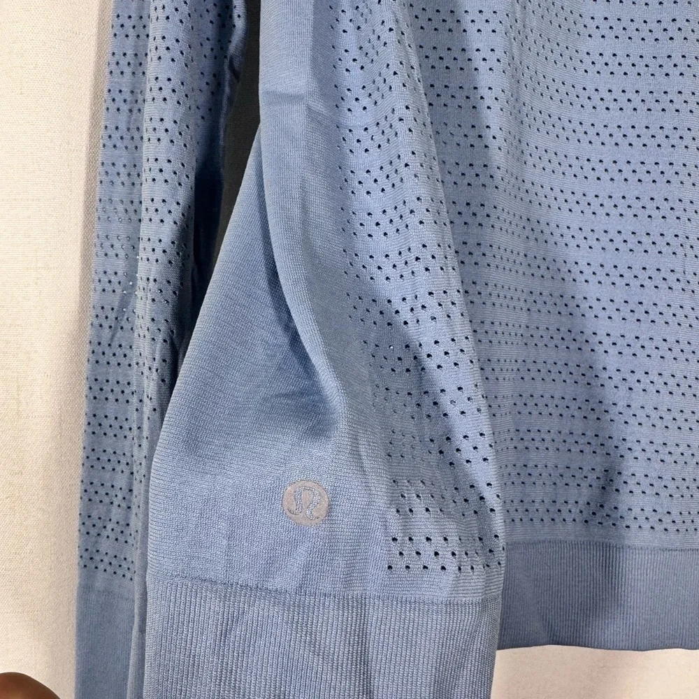 Lululemon Breeze By Long Sleeve in Light Blue